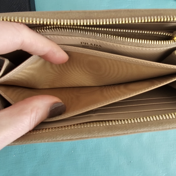 Prada Large Saffiano Zippy Leather Wallet - Picture 12 of 15